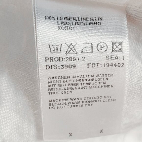 Baldessarini White Linen Shirt. Excellent Condition. Size: XL - Picture 12 of 15